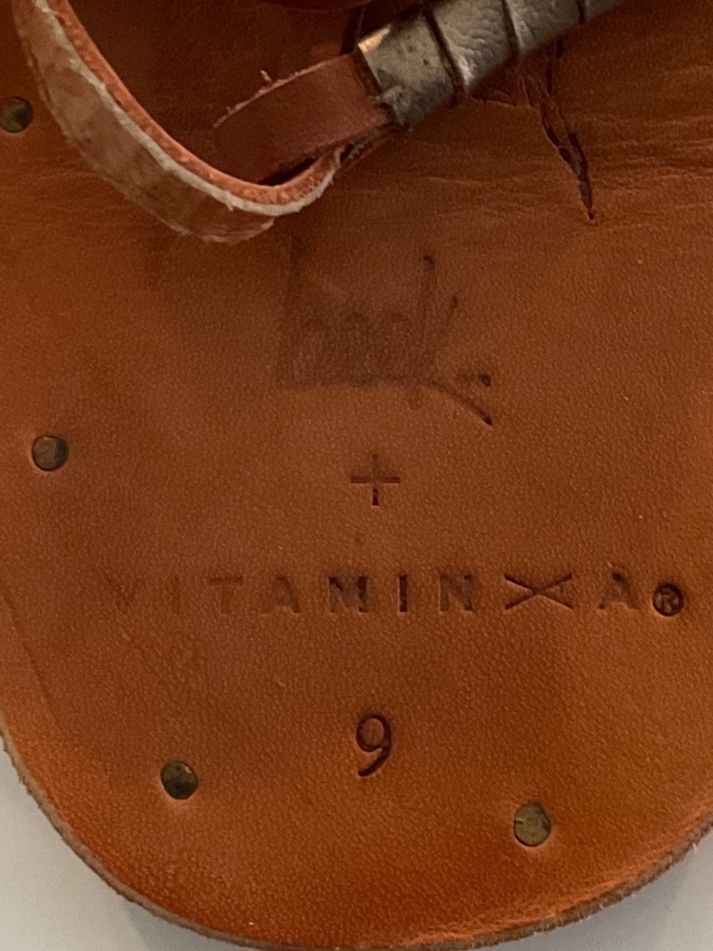 VITAMIN A + BEEK Gladiator Ankle/Leg Wrap Sandal Tan Size 9 - Picture 6 of 7